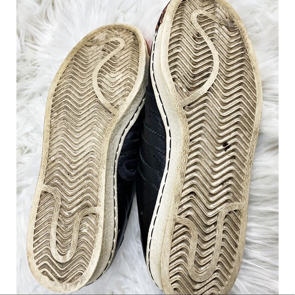 ADIDAS LIMITED EDITION Superstar 80s Rose Gold Black Leather Sneakers, Men’s 6.5 - Picture 11 of 14